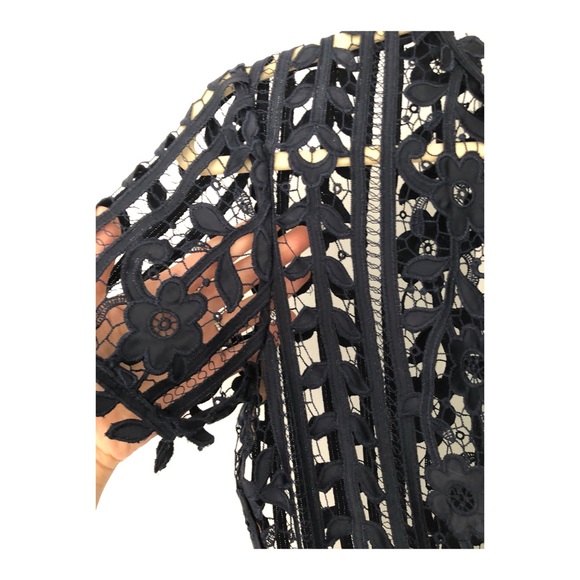 Self-Portrait Navy Lace Dress - Picture 4 of 7